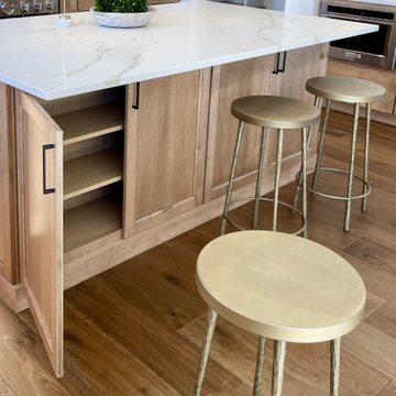 Ivory Painted and Maple Pecan Kitchen Design in Bettendorf, Iowa