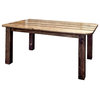 Montana Woodworks Homestead 4 Post Solid Wood Dining Table in Brown