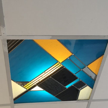 DALLE DE PLAFOND EN VITRAIL