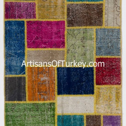 Patchwork style Up-cycled Handmade Rugs - Products