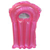 30" Inflatable Transparent Pink With Metallic Silver Surf Rider Pool Float