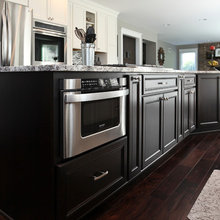 designer kitchen and main area