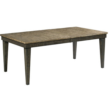 Kincaid Furniture Plank Road Rankin Rectangular Leg Table, Charcoal