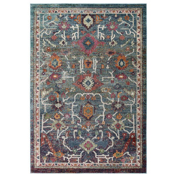 Modway Tribute Every Floral 8x10 Area Rug, Multicolored -R-1186A-810