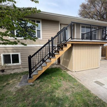 Elevated Deck Rebuild with Stairs & Railing in West Kelowna