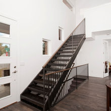 wood hand rail from one of the companies giving us a quote workshop den