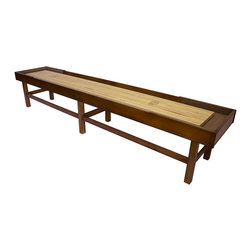 Traditional Chestnut Finish Harvard Shuffleboard Table - Game Tables