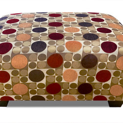 Designer Fabric Ottomans - Products