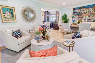 Family room - transitional family room idea in DC Metro