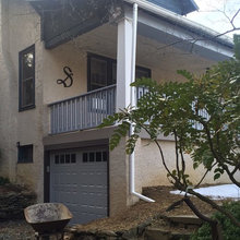 Porch and garage