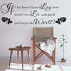 Vinyl Wall Decals If I Lay Here If I Just Lay Here Would You Lie with Me
