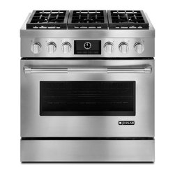 Jenn-Air 36" Pro-style Dual Fuel Range, Stainless Steel | JDRP536WP - Gas Ranges And Electric Ranges