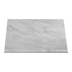Carrara Marble Italian White Bianco Carrera 1 1/4" Marble Slab Polished - Home Decor