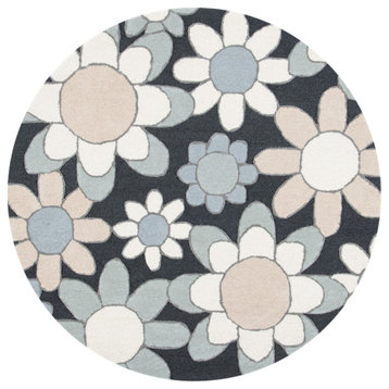 Safavieh Kids Sfk923g Handmade Charcoal / Ivory Rug