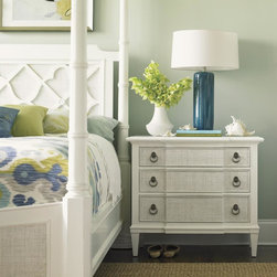 Ivory Key 3 Drawer Tuckers Point Bachelors Chest With Woven Raffia Drawer Fronts - Products