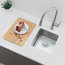 STYLISH 15"L x 15"W Stainless Steel Single Basin Undermount Bar Sink with Grid
