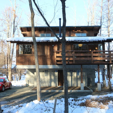 薪ストーブのある住まい-Villa K