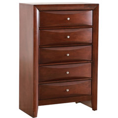 Picket House Furnishings Ellington 5 Drawer Chest in Cherry