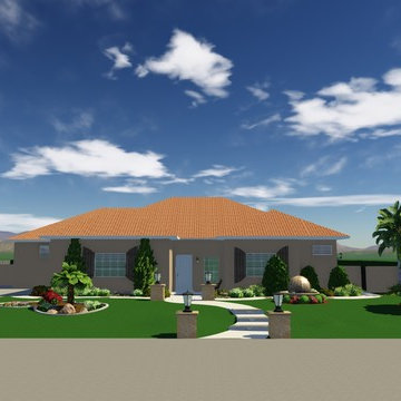 Tropical Front Yard