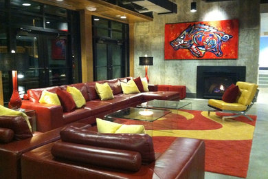 Inspiration for a 1960s living room remodel in Other