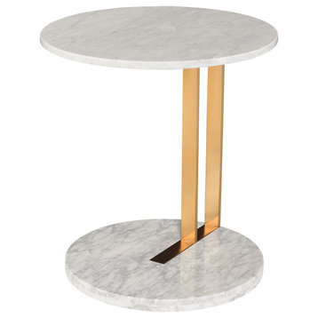 Lia Side Table, White