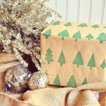 DIY Christmas Decorations & Crafts with Stencils