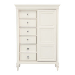 Somerset White Bedroom Chifforobe - Armoires And Wardrobes