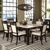 Standard Furniture Gateway White 7-Piece Dining Room Set in Dark Chicory Brown
