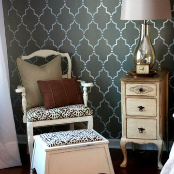 Marrakech Trellis Stenciled Bedroom