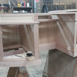 Oval Paneled desk - Desks And Hutches