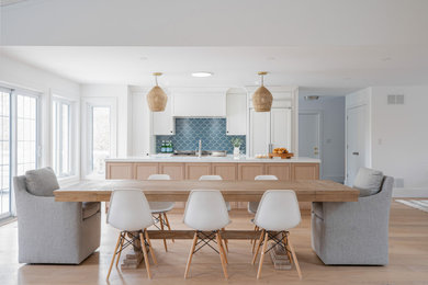 Example of a beach style kitchen design in Toronto