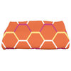 28 x 58-inch, Cool Shades, Geometric Print Bath Towel, Orange