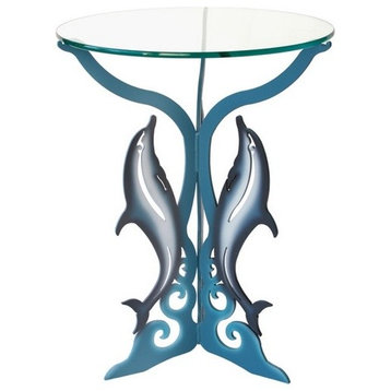 Dolphin Glasstop Table