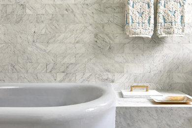 Inspiration for a transitional bathroom remodel in Toronto