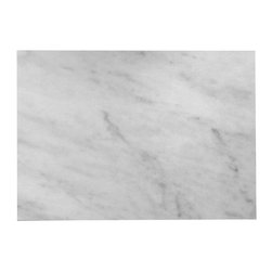 Carrara Marble Italian White Bianco Carrera 1  1/4" Marble Slab Honed - Home Decor