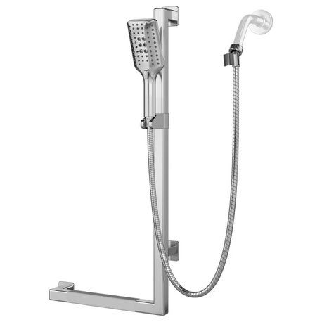 Seville Slide Bar With Handshower, 2.5 GPM, Chrome, Right