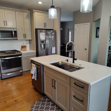 Modern Kitchen Remodel Done in a Pebble Gray Color