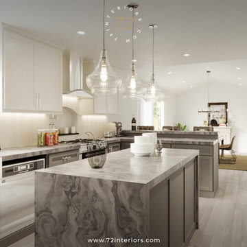 Elderly Master Bathroom and Kitchen Virtual Design in San Francisco
