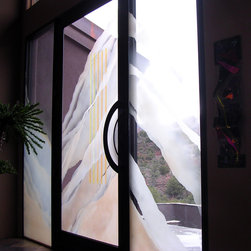 coyote glass design - Custom Front Door - Front Doors