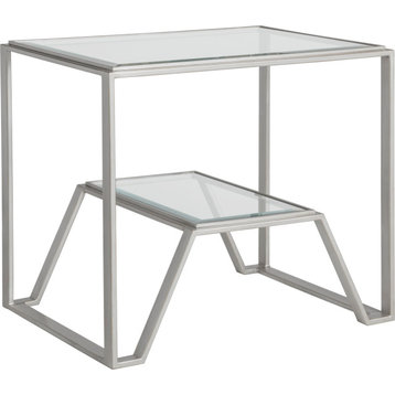 Byron End Table Argento