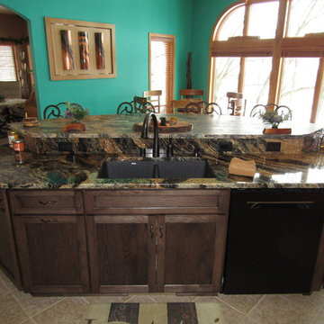 Rustic Elegance - Hickory Kitchen