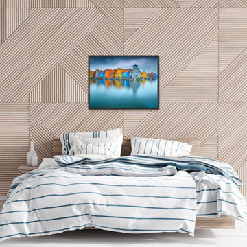 Blue Morning at Waters Edge Coastal Wall Art Prints