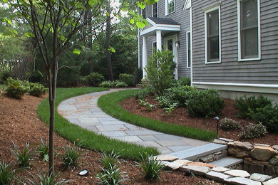 This is an example of a contemporary landscaping in Boston.