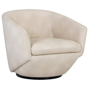 Flutura Swivel Lounge Chair - Bravo Cream
