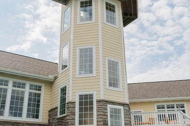 Traditional exterior home idea in New York