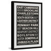 "Boston Suburbs" Framed Painting Print, 16x24