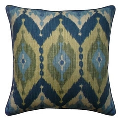 Kublai Blue Pillow - Decorative Pillows
