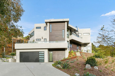 Contemporary exterior home idea in San Diego