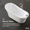 Skylar Acrylic White Bathtub