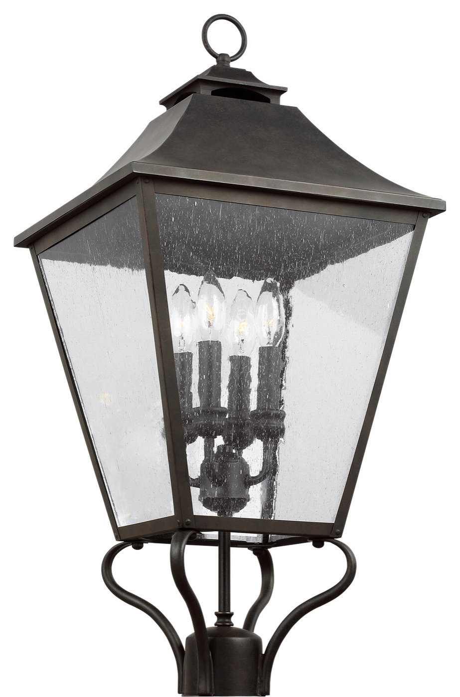 Galena 4-Light Post Lantern, Sable - Traditional - Post Lights - by ...